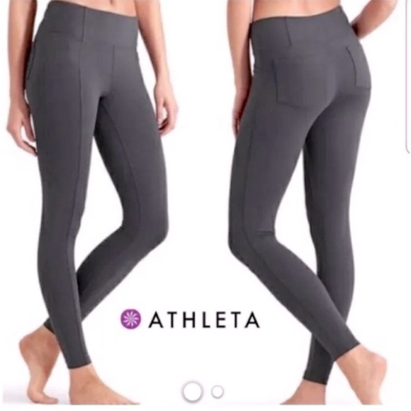 Athleta Pants - Size Medium Charcoal Atheleta Metro Leggings